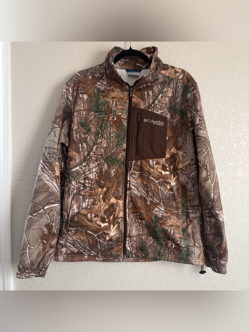 Columbia PHG Men's Size Medium Full Zip Hunting Realtree Camo Long Sleeve Jacket